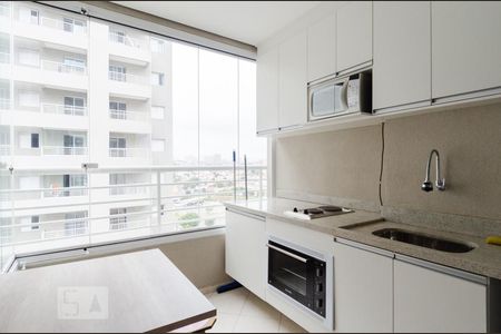 Varanda gourmet de kitnet/studio para alugar com 1 quarto, 37m² em Jardim do Mar, São Bernardo do Campo