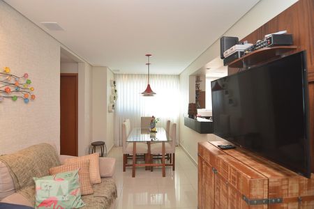 Sala de apartamento à venda com 2 quartos, 51m² em Cinquentenário, Belo Horizonte