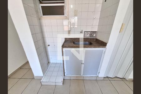 Cozinha de apartamento à venda com 1 quarto, 23m² em Glória, Rio de Janeiro