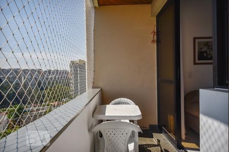 Varanda da Sala de apartamento para alugar com 1 quarto, 40m² em Paraíso do Morumbi, São Paulo