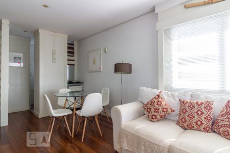Sala de apartamento à venda com 1 quarto, 55m² em Brooklin, São Paulo