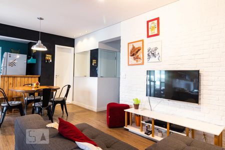 Sala de apartamento para alugar com 2 quartos, 82m² em Jardim Caravelas, São Paulo