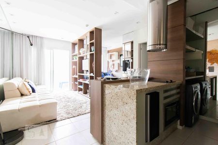Sala e Cozinha de apartamento para alugar com 1 quarto, 40m² em Sul (águas Claras), Brasília