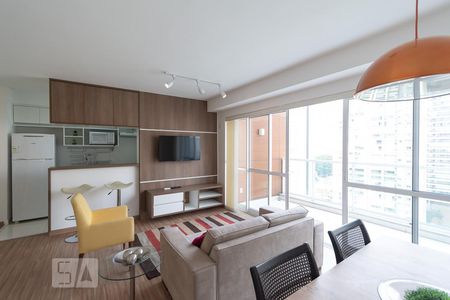 Sala de apartamento à venda com 1 quarto, 84m² em Vila Gertrudes, São Paulo