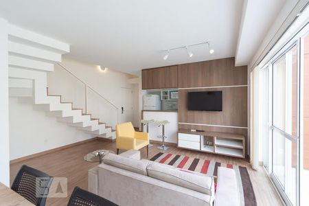 Sala de apartamento à venda com 1 quarto, 84m² em Vila Gertrudes, São Paulo