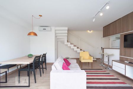 Sala de apartamento à venda com 1 quarto, 84m² em Vila Gertrudes, São Paulo