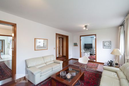 Sala Estar de apartamento à venda com 4 quartos, 208m² em Brooklin Paulista, São Paulo