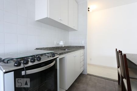 cozinha de apartamento para alugar com 1 quarto, 45m² em Vila Andrade, São Paulo