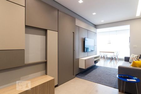 Sala de apartamento para alugar com 1 quarto, 44m² em Brooklin Paulista, São Paulo
