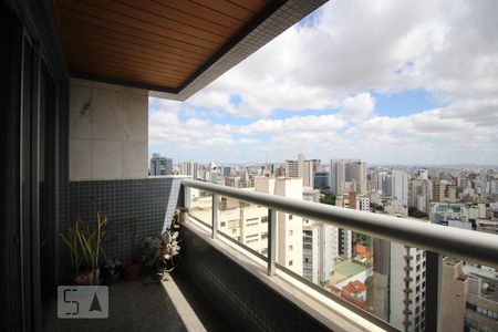 Varanda Sala de apartamento para alugar com 3 quartos, 107m² em Serra, Belo Horizonte