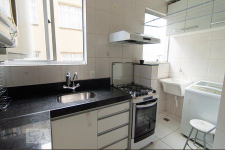 Cozinha de apartamento para alugar com 2 quartos, 58m² em Castelo, Belo Horizonte