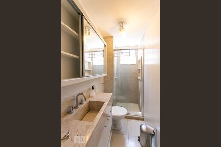 Banheiro de apartamento à venda com 2 quartos, 55m² em Nonoai, Porto Alegre