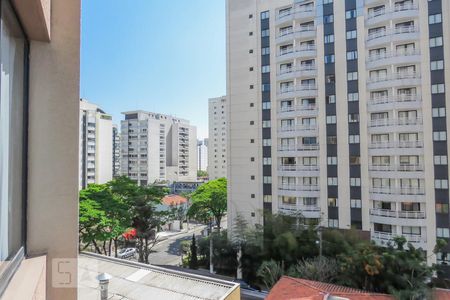 Vista varanda  de apartamento para alugar com 1 quarto, 30m² em Indianópolis, São Paulo