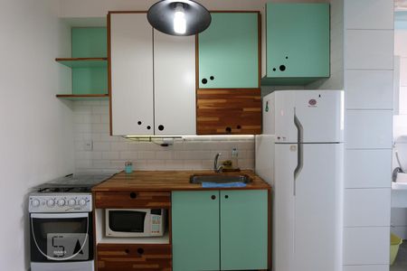 cozinha de apartamento para alugar com 2 quartos, 47m² em Vila Andrade, São Paulo