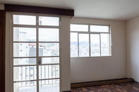 Varanda da Sala de apartamento à venda com 3 quartos, 110m² em Santo Antônio, Belo Horizonte