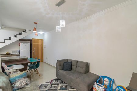 Sala de apartamento à venda com 2 quartos, 100m² em Parque Bandeirante, Santo André