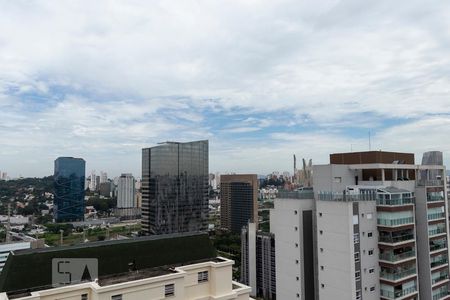 vista da Sacada de kitnet/studio à venda com 1 quarto, 57m² em Vila Gertrudes, São Paulo