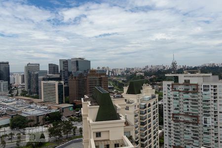 vista da Sacada de kitnet/studio à venda com 1 quarto, 57m² em Vila Gertrudes, São Paulo