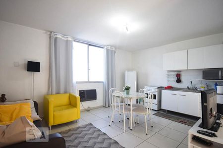 Sala de apartamento à venda com 1 quarto, 43m² em Vila Tramontano, São Paulo