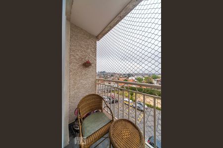 Varanda da Sala de apartamento para alugar com 2 quartos, 63m² em Parque Erasmo Assunção, Santo André