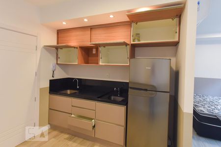 Cozinha - Armários de apartamento à venda com 1 quarto, 38m² em Marechal Rondon, Canoas