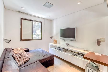 Sala de estar de apartamento à venda com 1 quarto, 58m² em Itaim Bibi, São Paulo