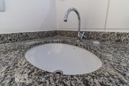 Detalhe do Banheiro do Corredor de apartamento para alugar com 2 quartos, 68m² em Jardim Tupanci, Barueri