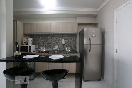 Cozinha de kitnet/studio para alugar com 1 quarto, 35m² em Campo Belo, São Paulo