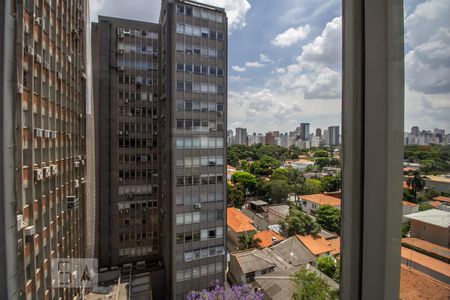 Sala vista de apartamento para alugar com 1 quarto, 87m² em Jardim Paulistano, São Paulo