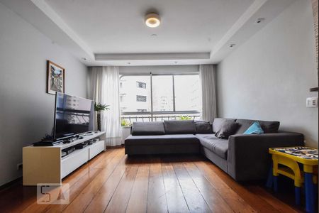 Sala de Estar de apartamento à venda com 3 quartos, 115m² em Cidade Monções, São Paulo