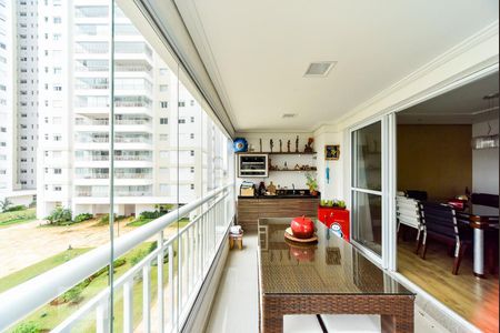 Varanda Gourmet de apartamento à venda com 2 quartos, 107m² em Vila Lusitânia, São Bernardo do Campo