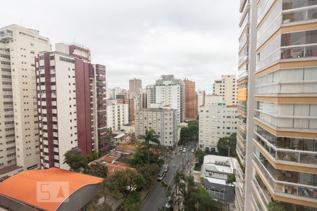 Sala Vista de apartamento à venda com 1 quarto, 105m² em Perdizes, São Paulo