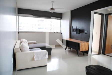 Sala de apartamento para alugar com 2 quartos, 58m² em Residencial Eldorado, Goiânia