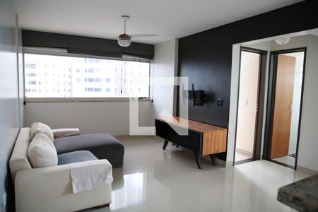 Sala de apartamento para alugar com 2 quartos, 58m² em Residencial Eldorado, Goiânia