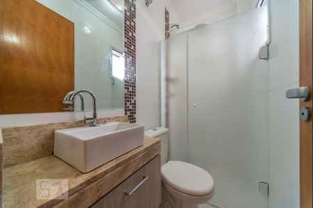 Banheiro  de apartamento à venda com 2 quartos, 100m² em Vila Camilópolis, Santo André
