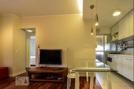 Sala de Estar de apartamento para alugar com 2 quartos, 52m² em Cidade Monções, São Paulo