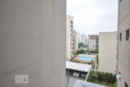 Varanda - vista de apartamento para alugar com 1 quarto, 52m² em Pinheiros, São Paulo