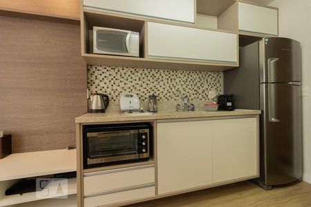 Cozinha de kitnet/studio à venda com 1 quarto, 38m² em Brooklin Paulista, São Paulo