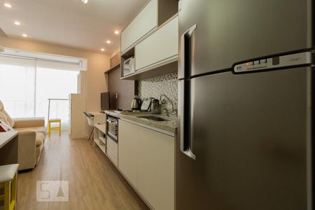 Cozinha de kitnet/studio à venda com 1 quarto, 38m² em Brooklin Paulista, São Paulo