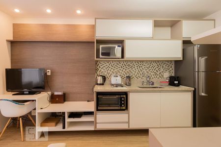 Cozinha de kitnet/studio à venda com 1 quarto, 38m² em Brooklin Paulista, São Paulo