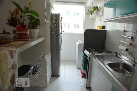 Cozinha e área de serviço de apartamento para alugar com 2 quartos, 51m² em Planalto, Belo Horizonte