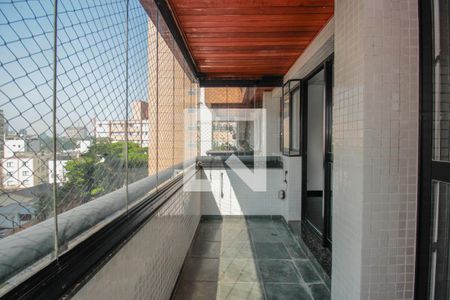 Varanda da Sala de apartamento à venda com 4 quartos, 199m² em Perdizes, São Paulo