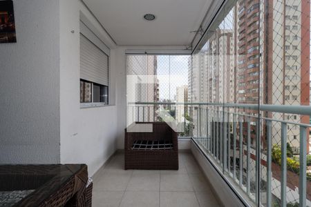 Varanda da Sala de apartamento para alugar com 3 quartos, 84m² em Jardim Londrina, São Paulo