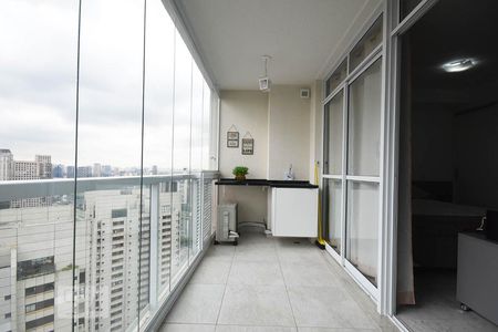 Varanda Gourmet de kitnet/studio para alugar com 1 quarto, 35m² em Real Parque, São Paulo