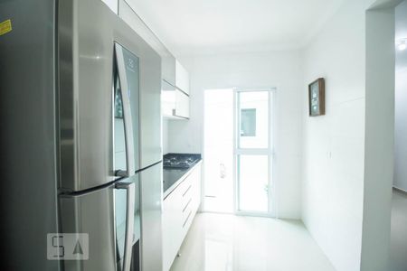 Cozinha de apartamento à venda com 2 quartos, 58m² em Vila Scarpelli, Santo André