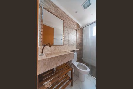 Banheiro  de apartamento à venda com 2 quartos, 48m² em Vila Príncipe de Gales, Santo André