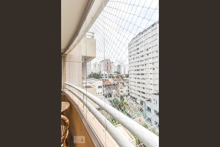 Varanda - Vista de apartamento à venda com 1 quarto, 45m² em Pinheiros, São Paulo