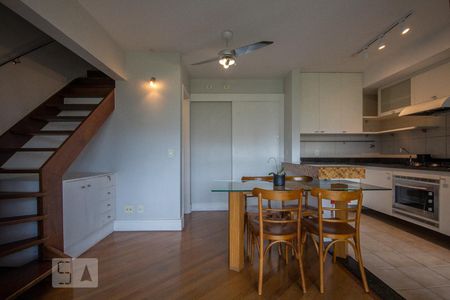 Sala de apartamento para alugar com 1 quarto, 60m² em Paraíso do Morumbi, São Paulo