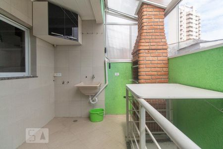 Área de serviço e churrasqueira de casa de condomínio à venda com 3 quartos, 110m² em Vila Matilde, São Paulo