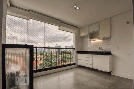 Varanda de kitnet/studio para alugar com 1 quarto, 37m² em Vila Cordeiro, São Paulo